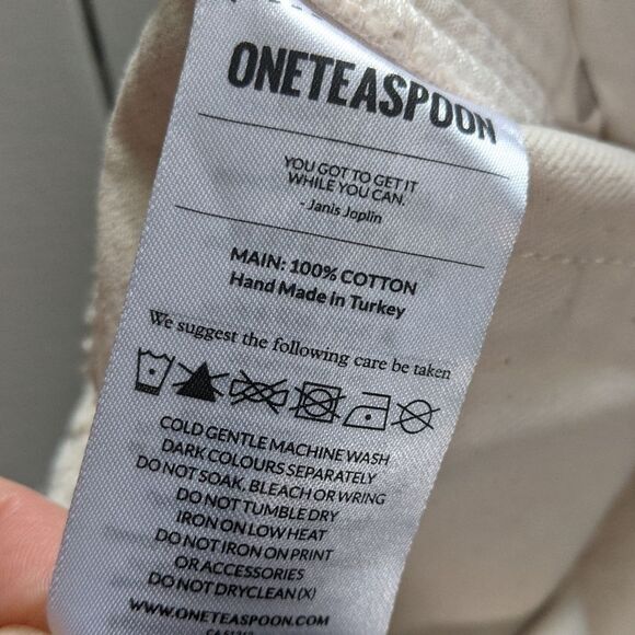 NWT OneTeaspoon Nashville Cream Smiths low waist wide leg jean 22582 size 30 - Picture 8 of 11